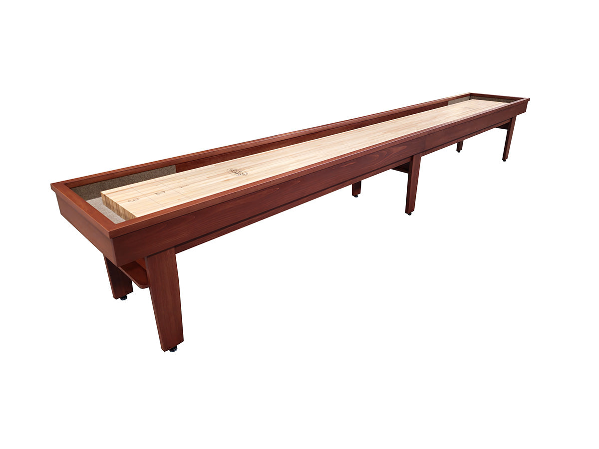 18' Patriot Shuffleboard Table Chestnut McClure Tables