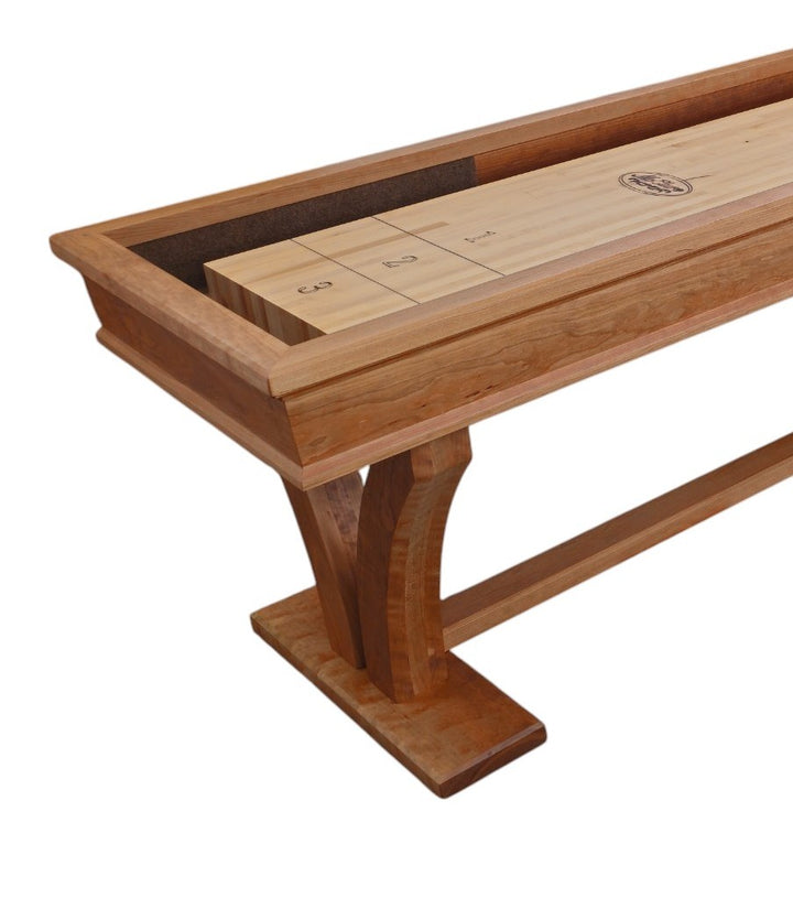 16' Veneto Cherry Shuffleboard Table Natural Finish