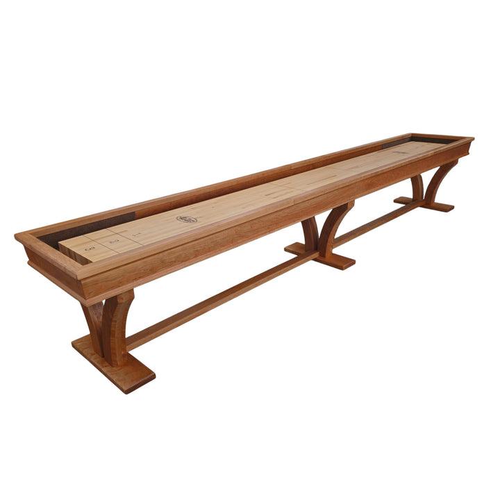 16' Veneto Cherry Shuffleboard Table Natural Finish