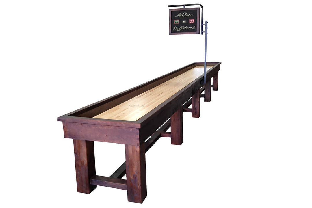 18' Ponderosa Pine Shuffleboard Table