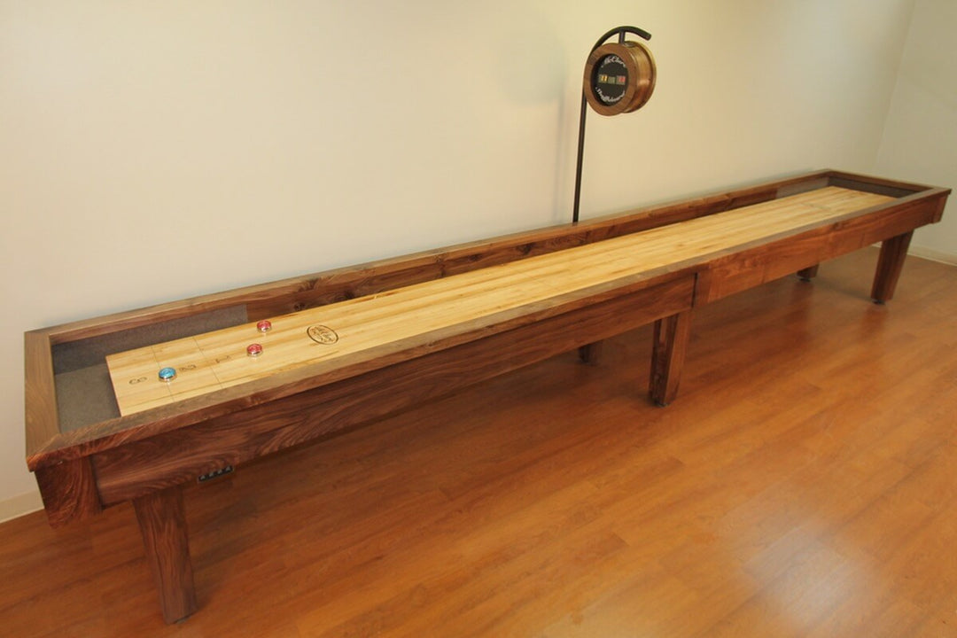 12' Sloan Walnut Shuffleboard Table