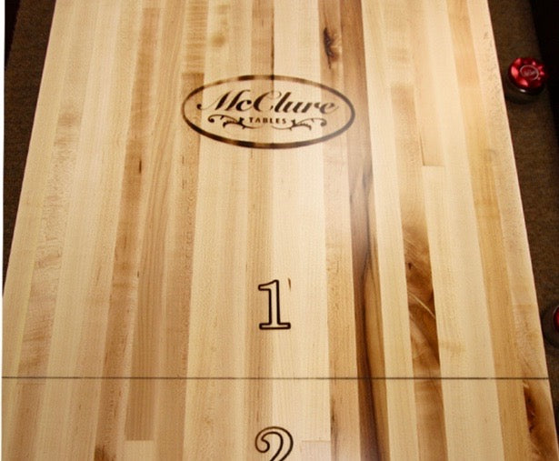 12' Sloan Walnut Shuffleboard Table