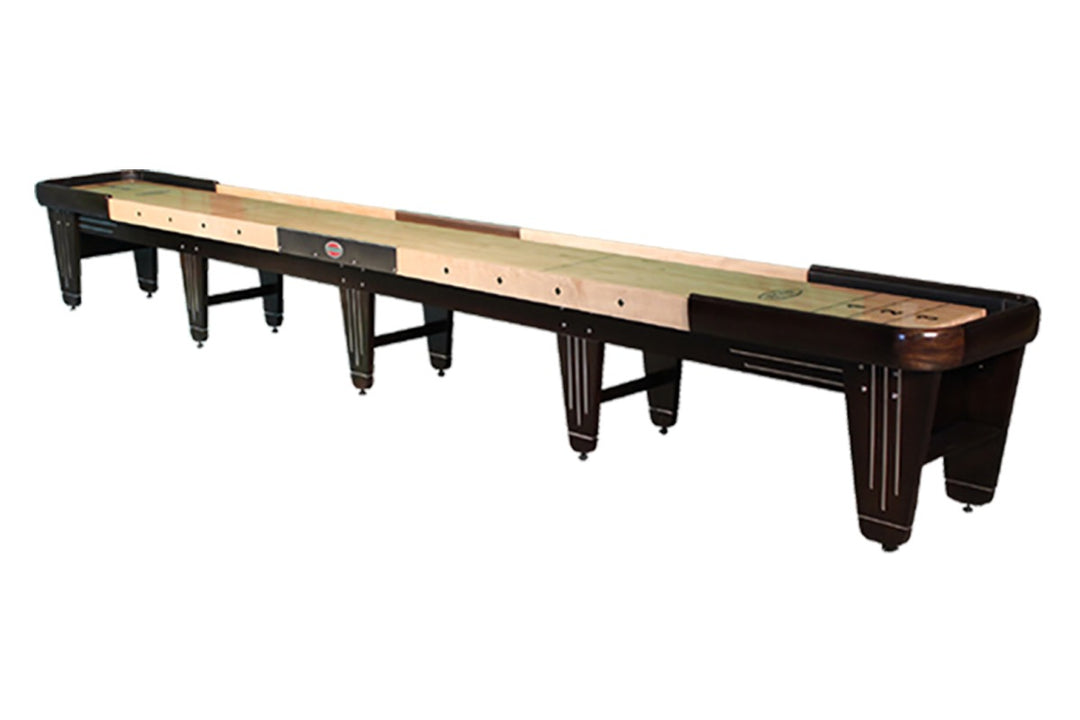 18' Rock-Ola Walnut Shuffleboard Table