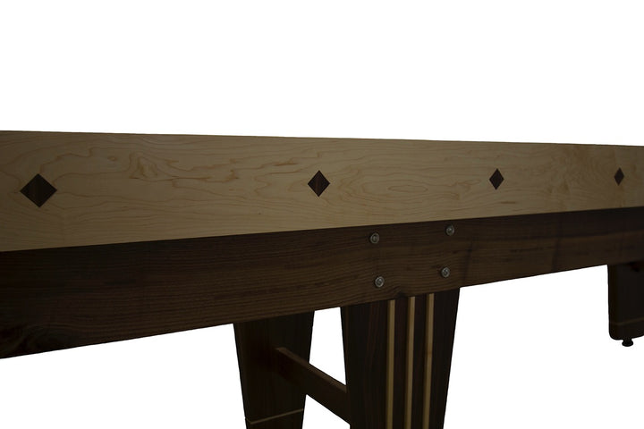 22' Rock-Ola Walnut Shuffleboard Table