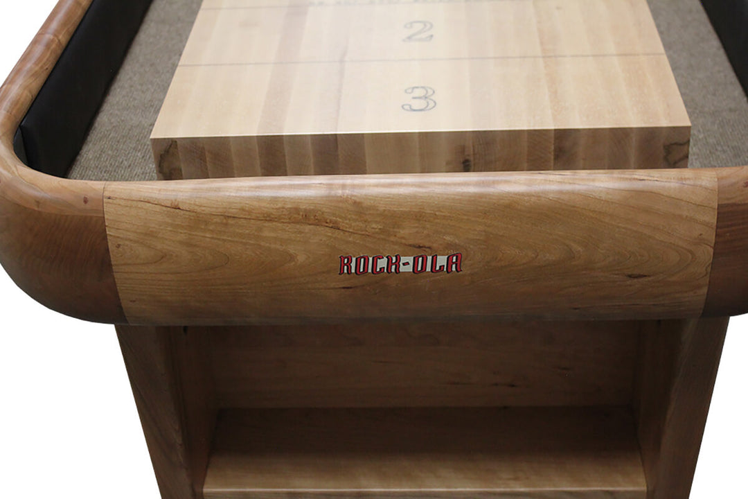 12' Rock-Ola Shuffleboard Table  Cherry