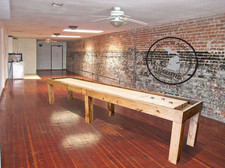 18' Parson's Pine Shuffleboard Table