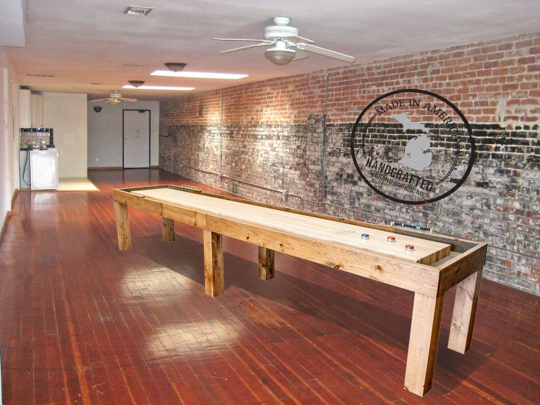 20' Parson's Pine Shuffleboard Table