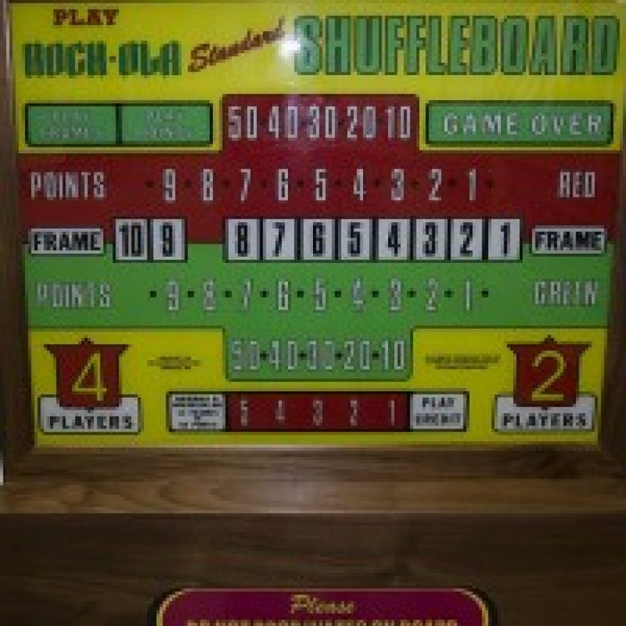 Rock-Ola Shuffleboard Table New Score Unit