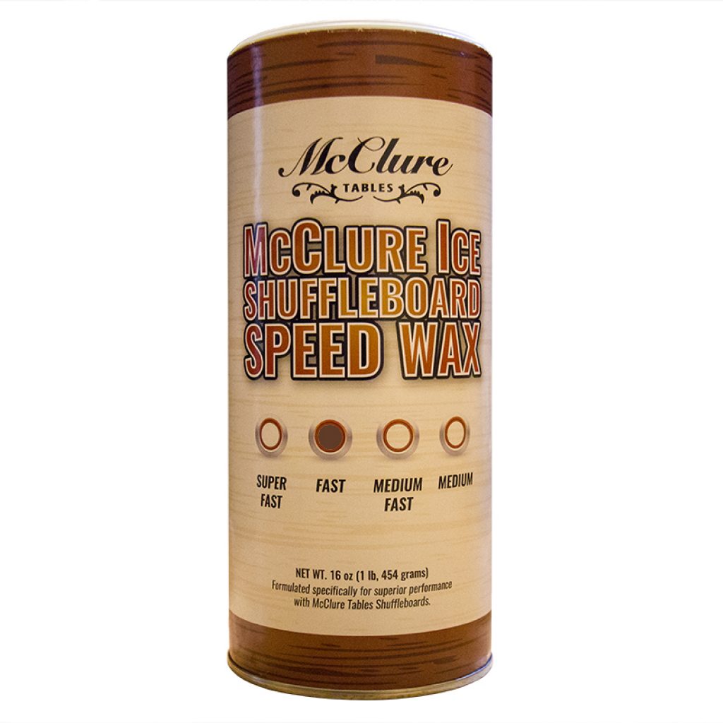 Wax on wax off shuffleboard tables