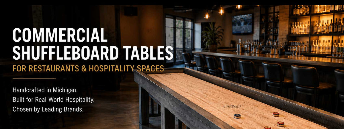 CommericaL Shuffleboard Tables for Resturants and Hospitality Spaces
