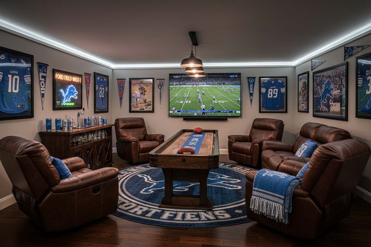 Man Cave Essentials: Detroit Lions