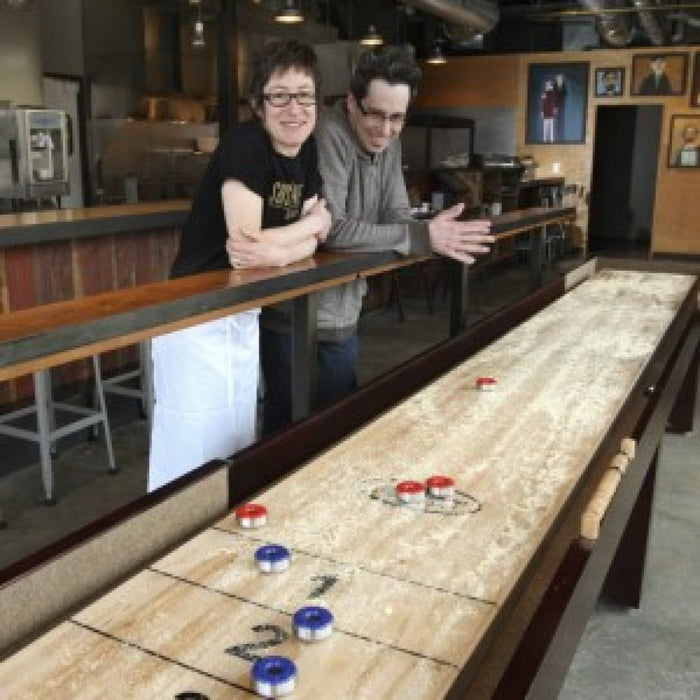 Shuffleboard Table Play