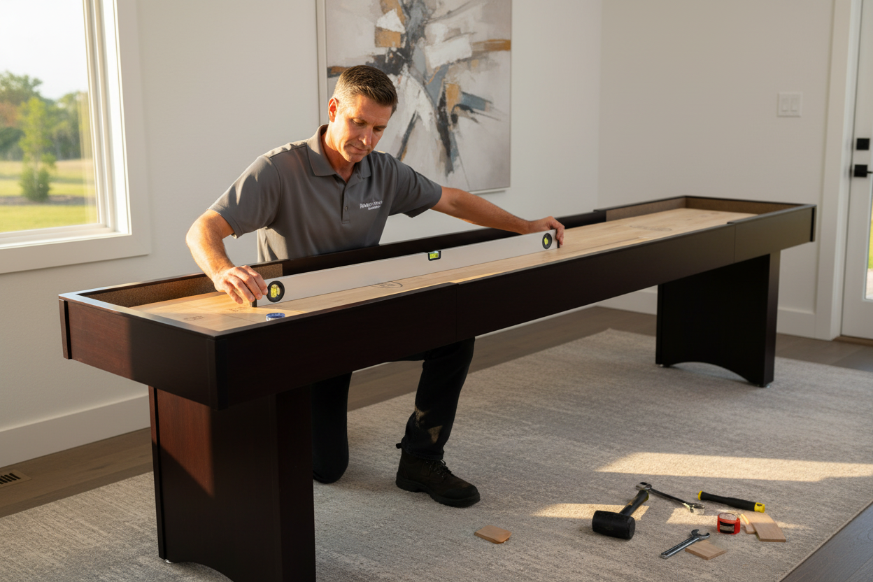 set up your shuffleboard table-How to find an installer