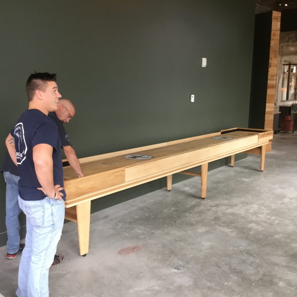 How to set up and install a Shuffleboard Table