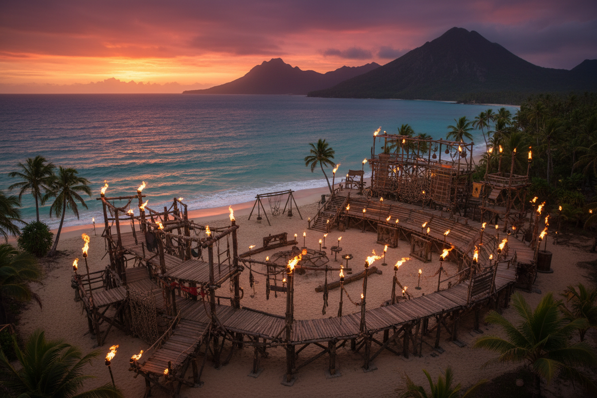 Survivor Shuffleboard Duel End Zone - Win or Get off the Island