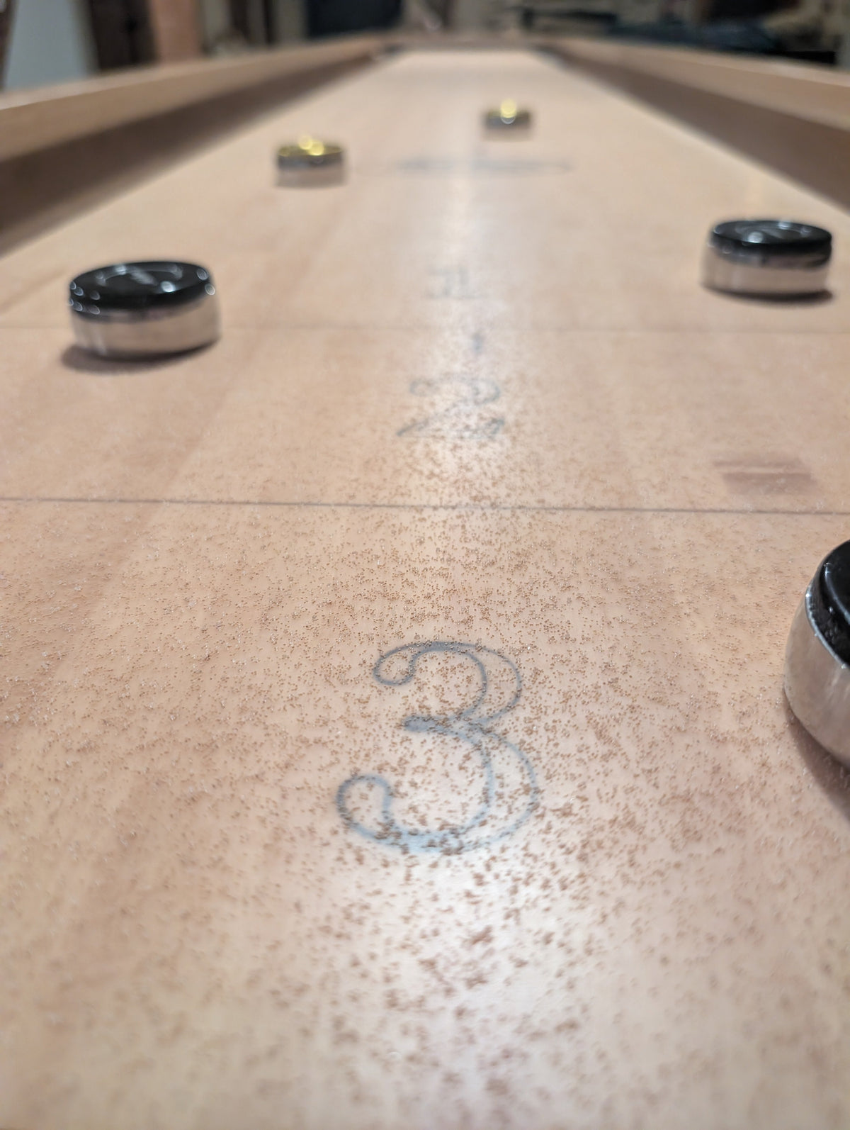 McClure Shuffleboards New Traditional Shuffleboard Playing Surface Finish
