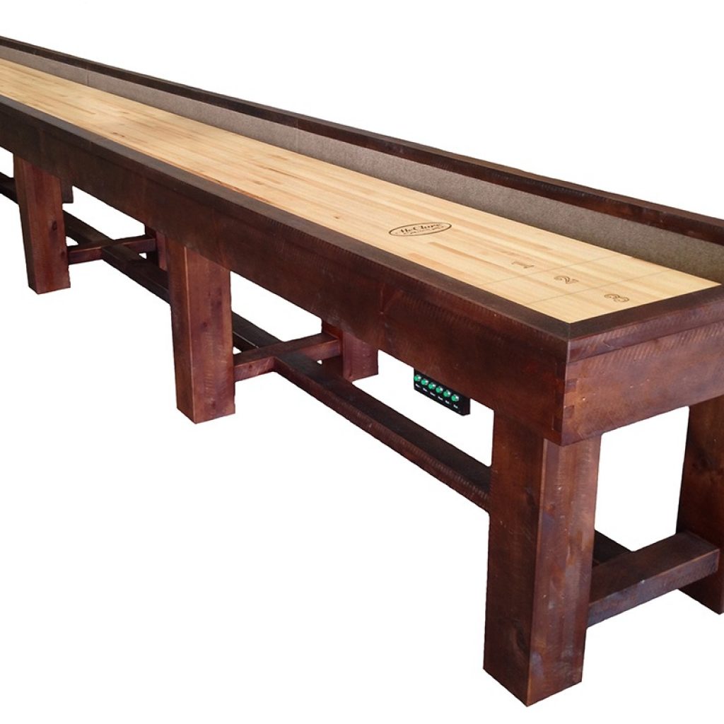 Shuffleboard Table Comparison · Olhausen VS McClure Tables