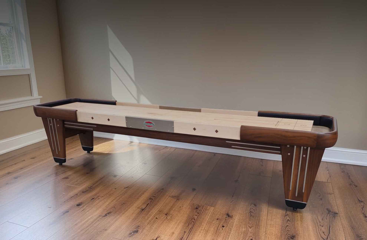 Champion Vs McClure Shuffleboard Table 2026 Model Comparison Room Shot