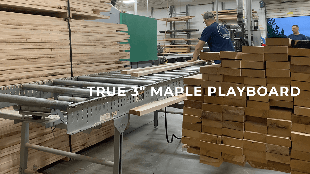 True 3 inch maple playboard construction video