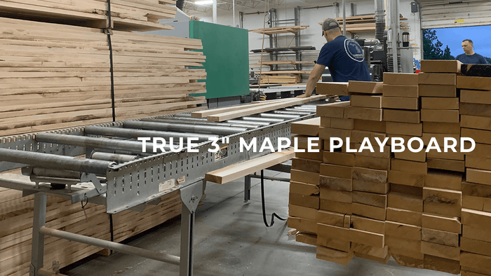 True 3 inch maple playboard construction video