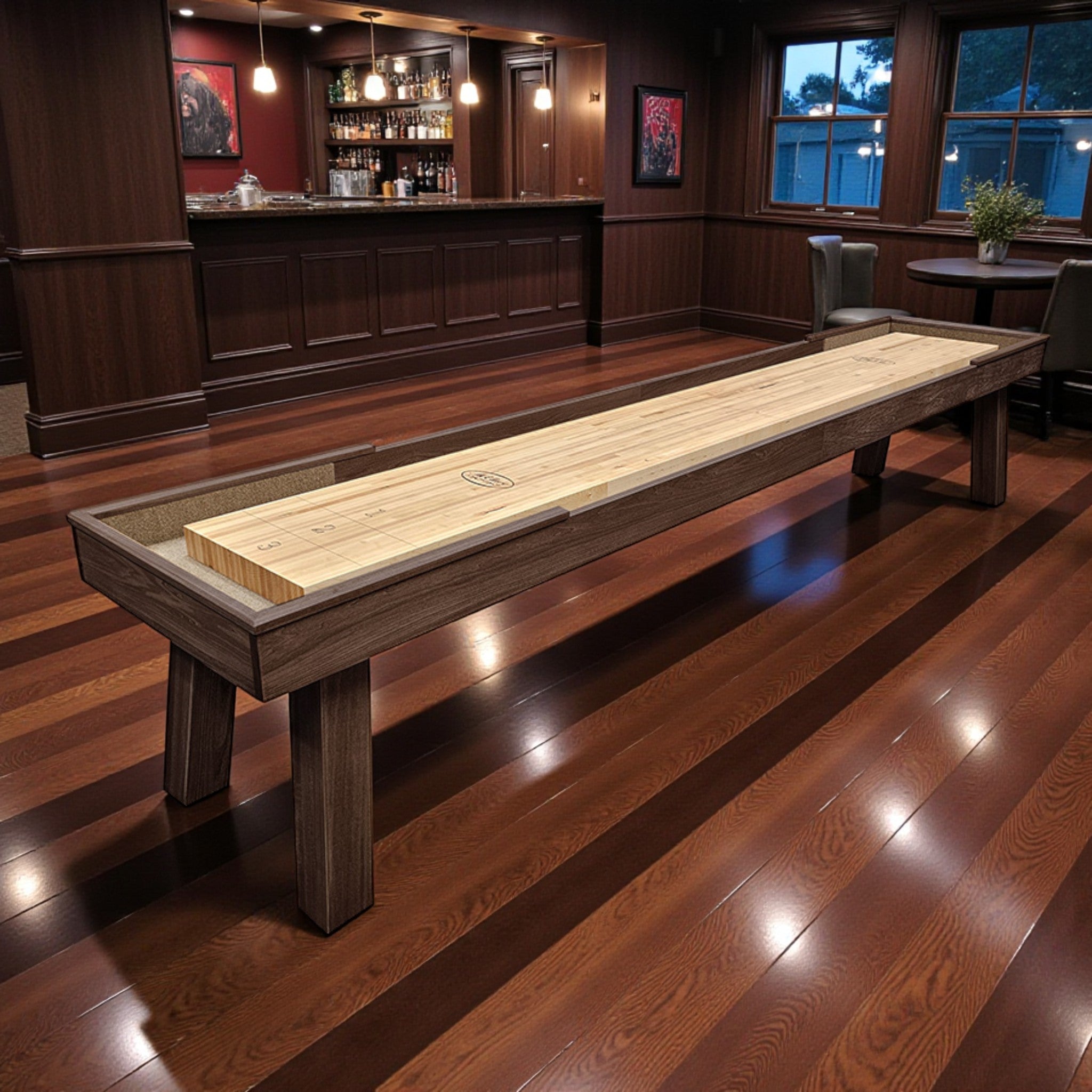 Ludington Maple Shuffleboard Table