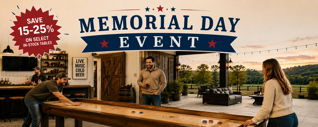 McClure Handcrafted In-Stock Ready to Ship Shuffleboard Tables