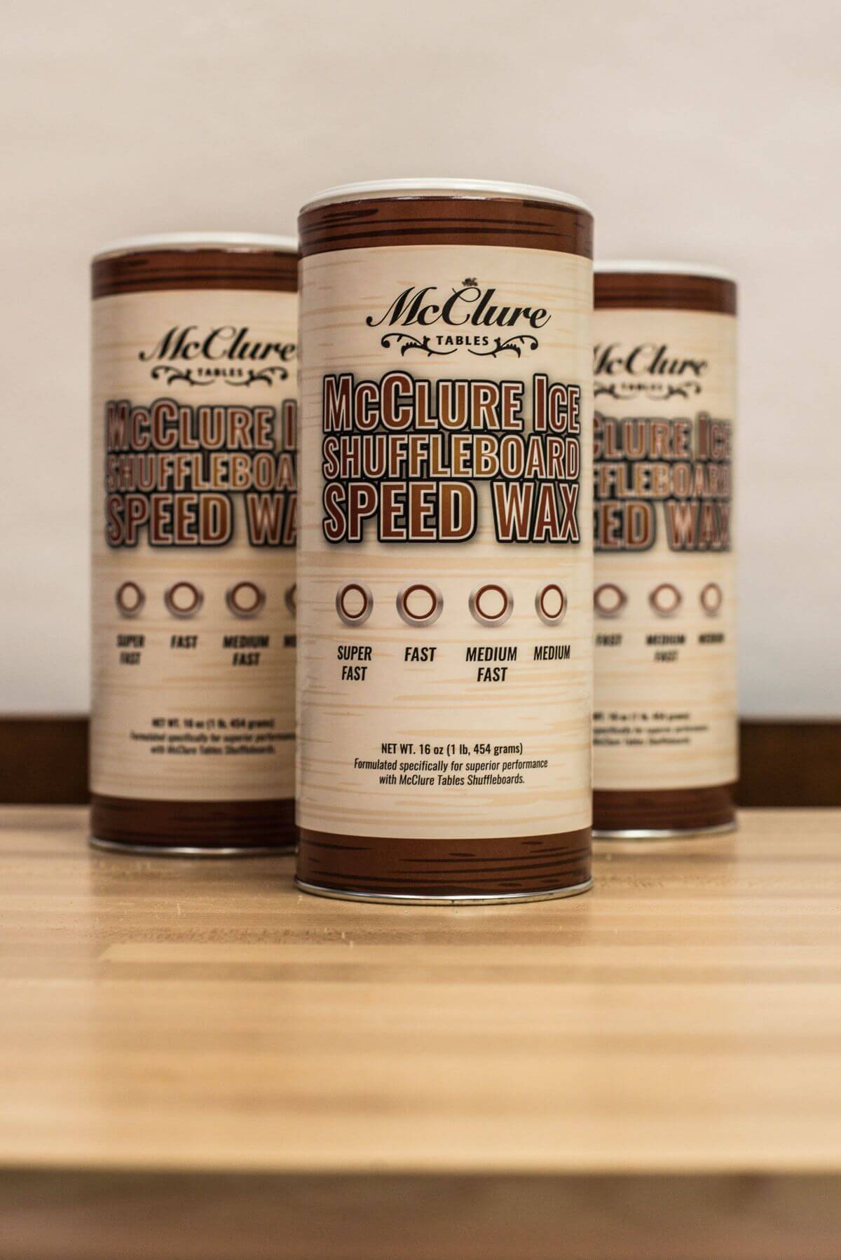 Shuffleboard Table Wax and Spray - McClure Tables