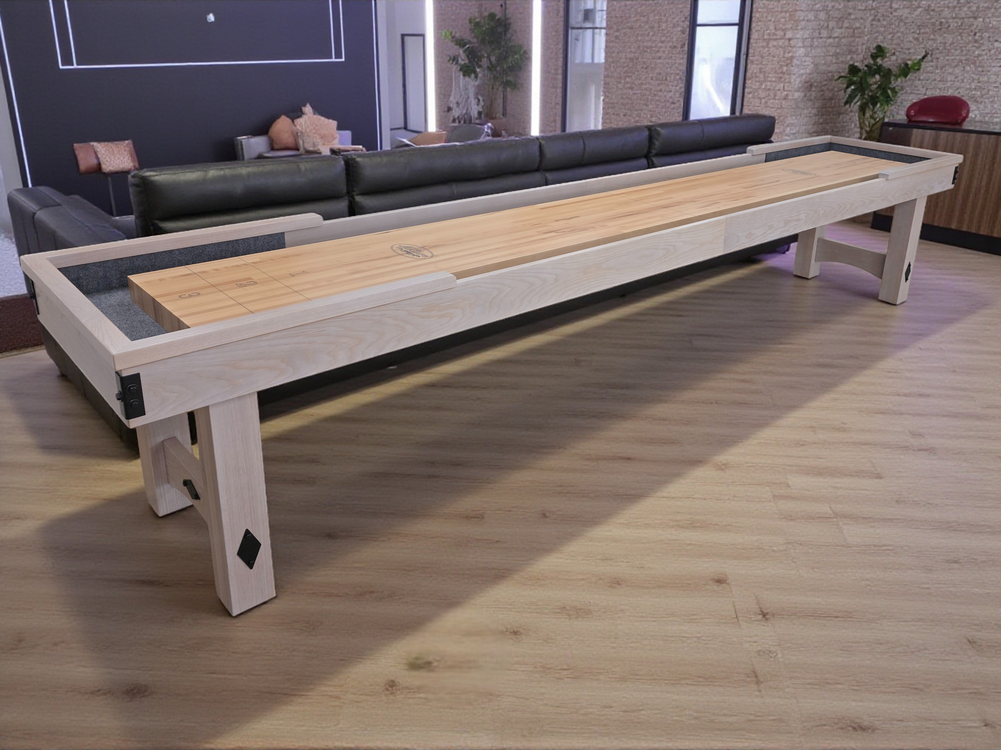 Lancaster Oak Shuffleboard Table | USA Made Shuffleboards