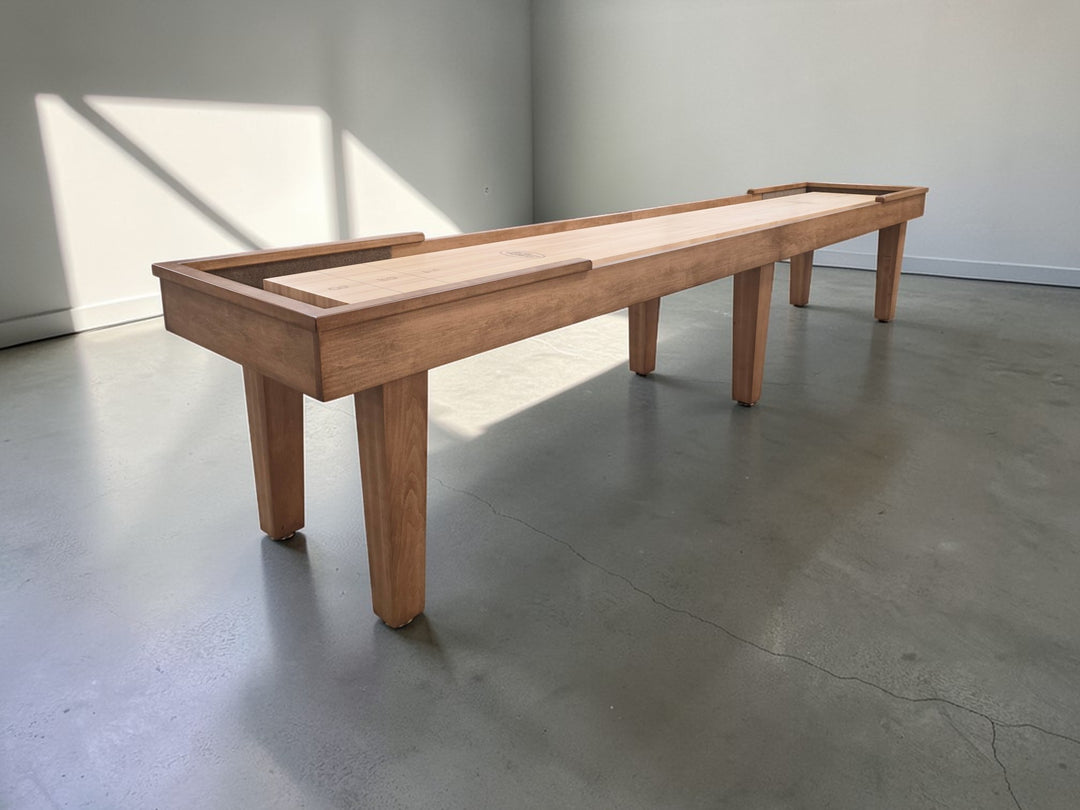 14 Foot Hamilton Shuffleboard Table - Maple in Heirloom