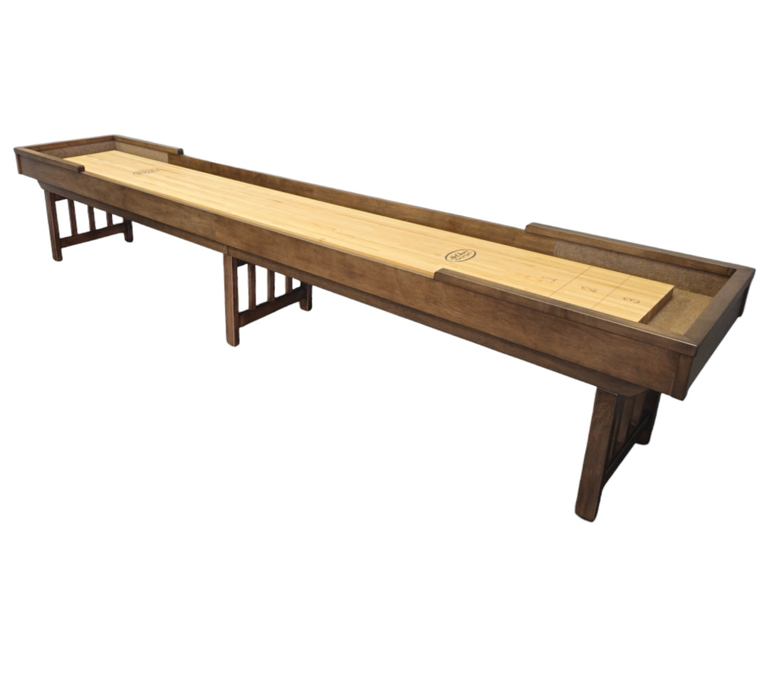 14' Michigander Shuffleboard Table Walnut (2 x 20 Playboard)