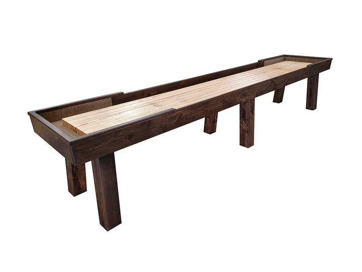 16' Ludington Shuffleboard Tulipwood Walnut Finish 3" Board