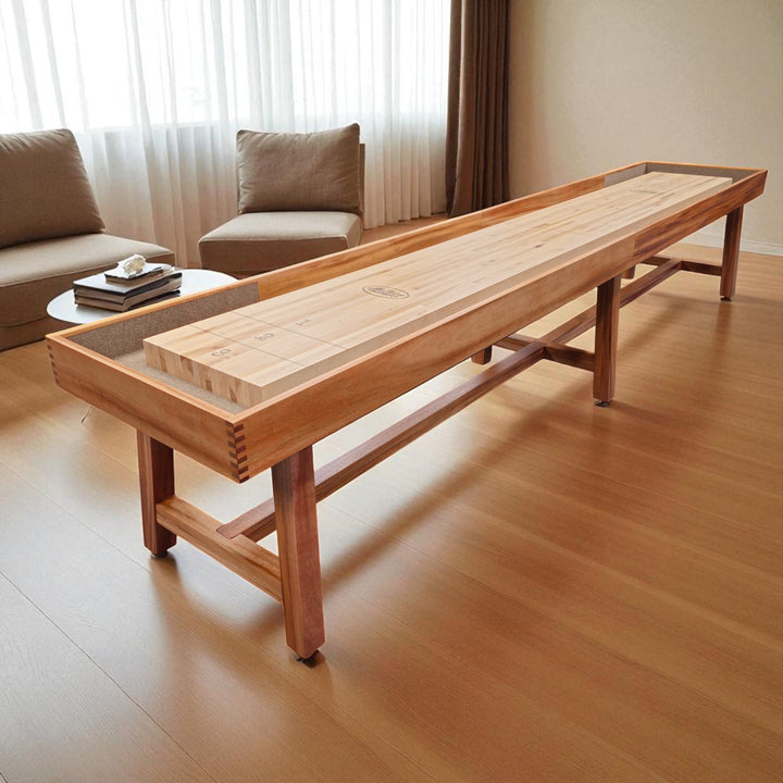14' Oxford Shuffleboard Table (Natural Finish)