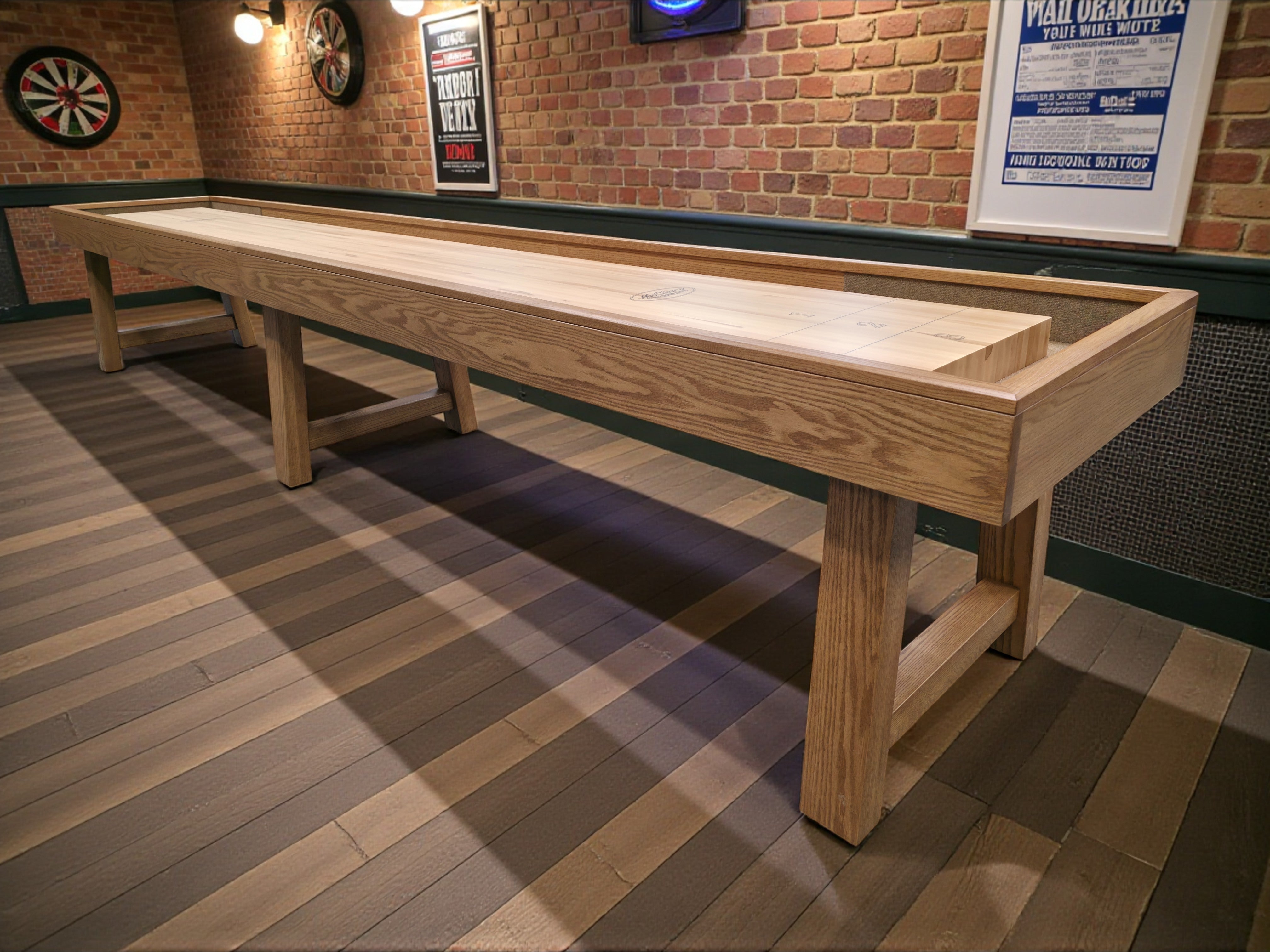 Savannah Handcrafted Shuffleboard Table - Elegant & Durable
