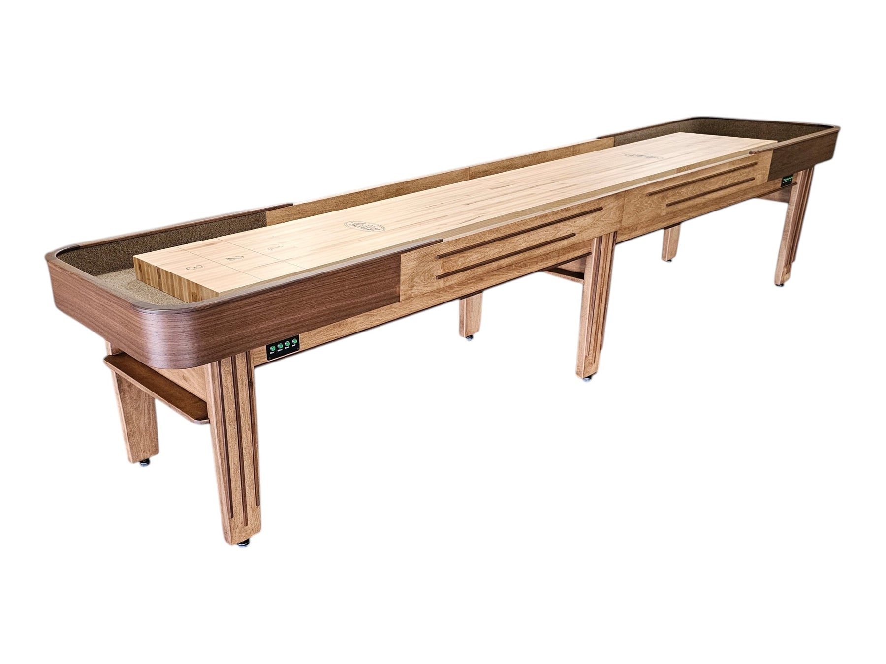 shuffleboard table crowning vs cupping visual guide with straight edge test