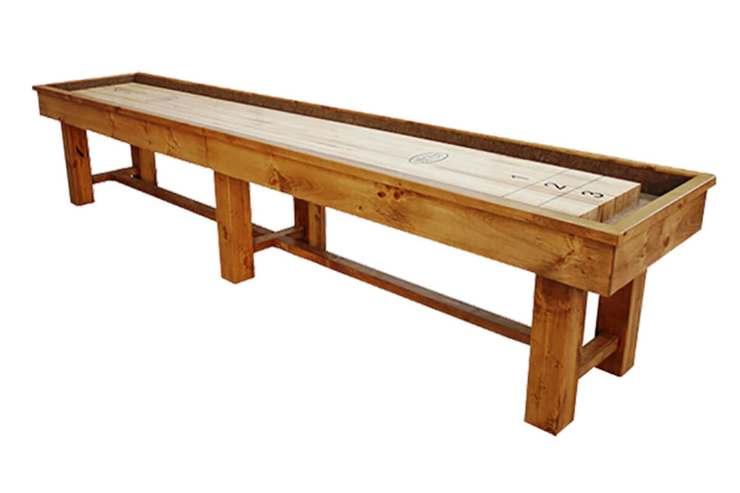 12' Ponderosa Pine Shuffleboard Table