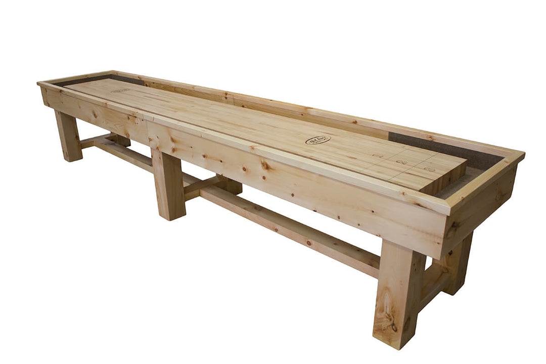 9' Ponderosa Pine Shuffleboard Table