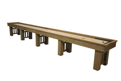 20' Ponderosa Oak Shuffleboard Table - McClure Tables