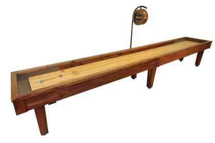 14' Sloan Walnut Shuffleboard Table - McClure Tables