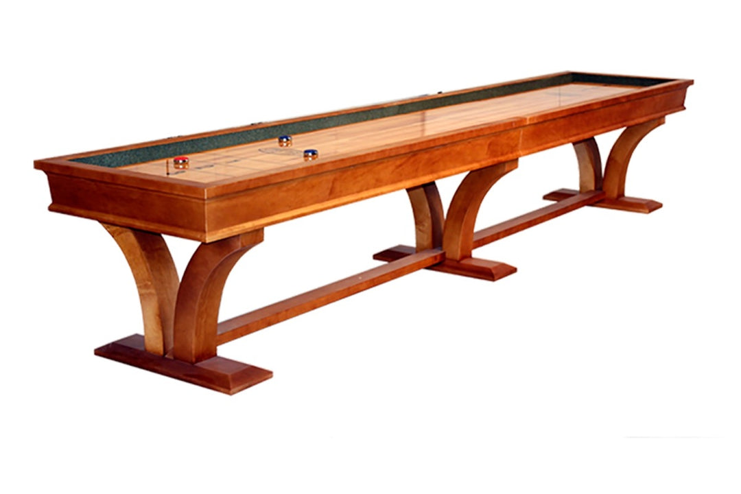 12' Veneto Maple Shuffleboard Table