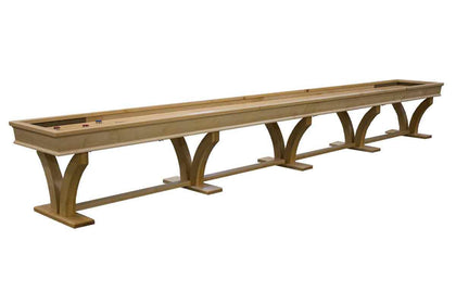 20' Veneto Maple Shuffleboard Table - McClure Tables