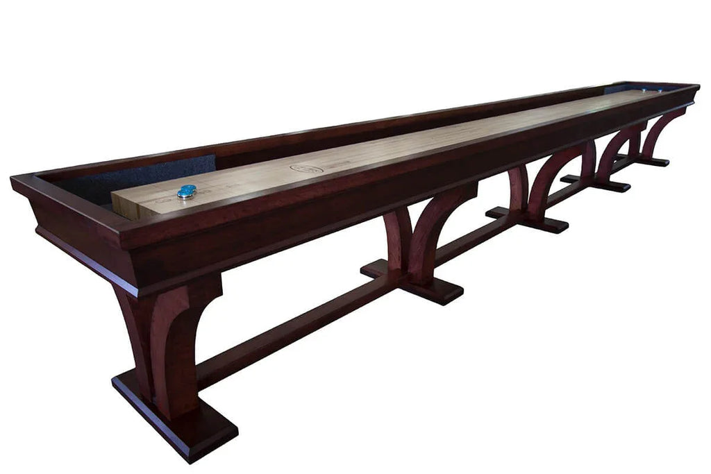 20 Foot Veneto Cherry Shuffleboard Table | McClure Tables