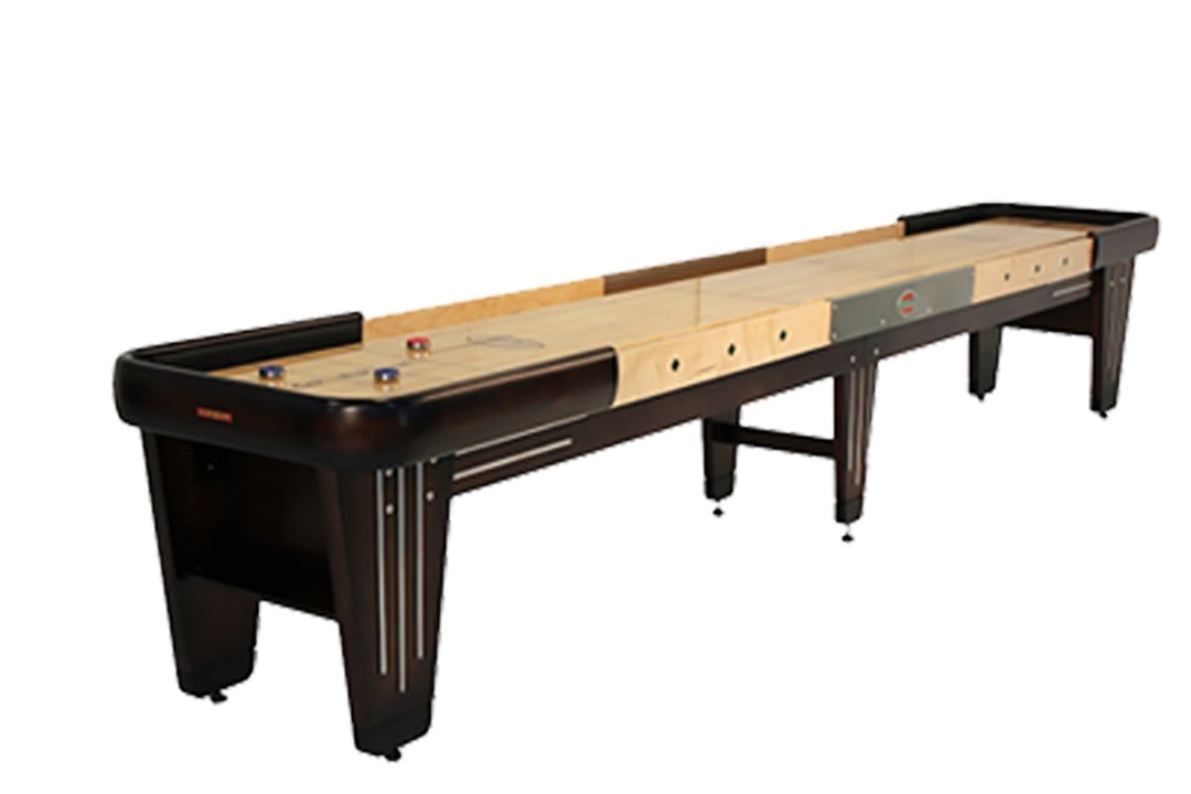 18' Rock-Ola Walnut Shuffleboard Table