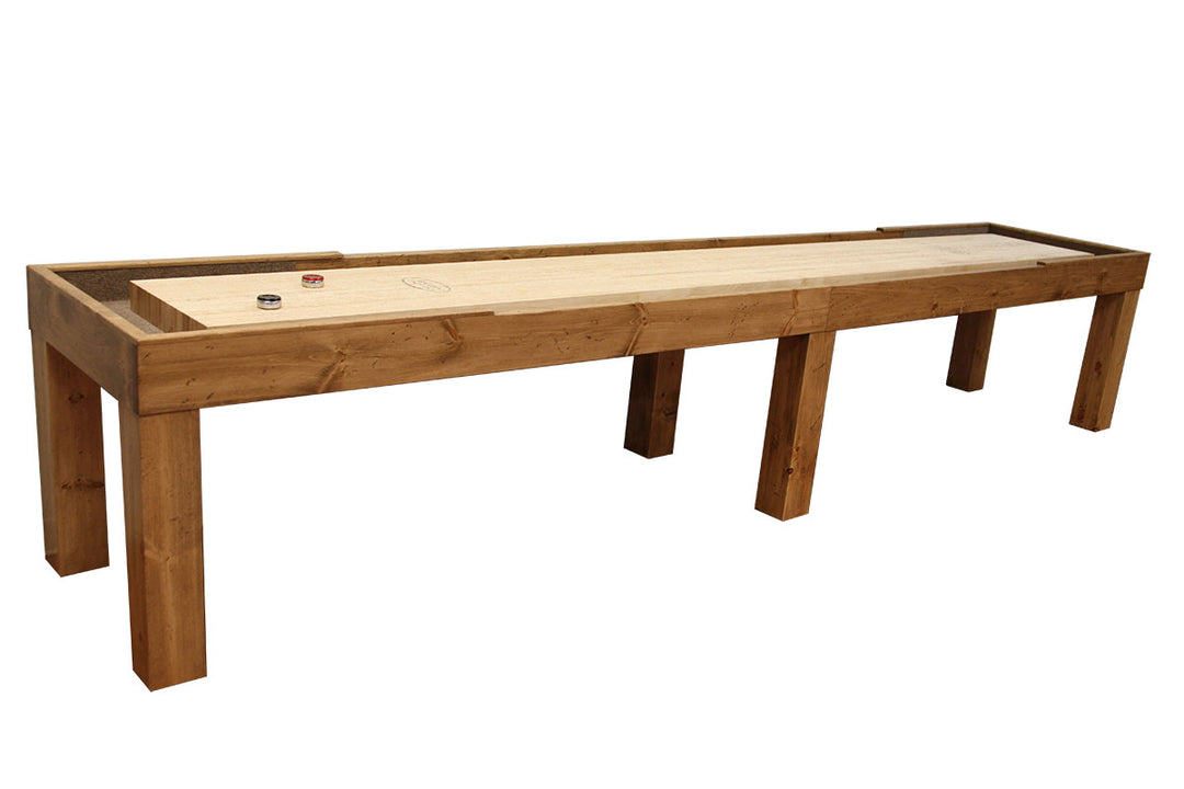 16' Parson's Pine Shuffleboard Table Heirloom Finish