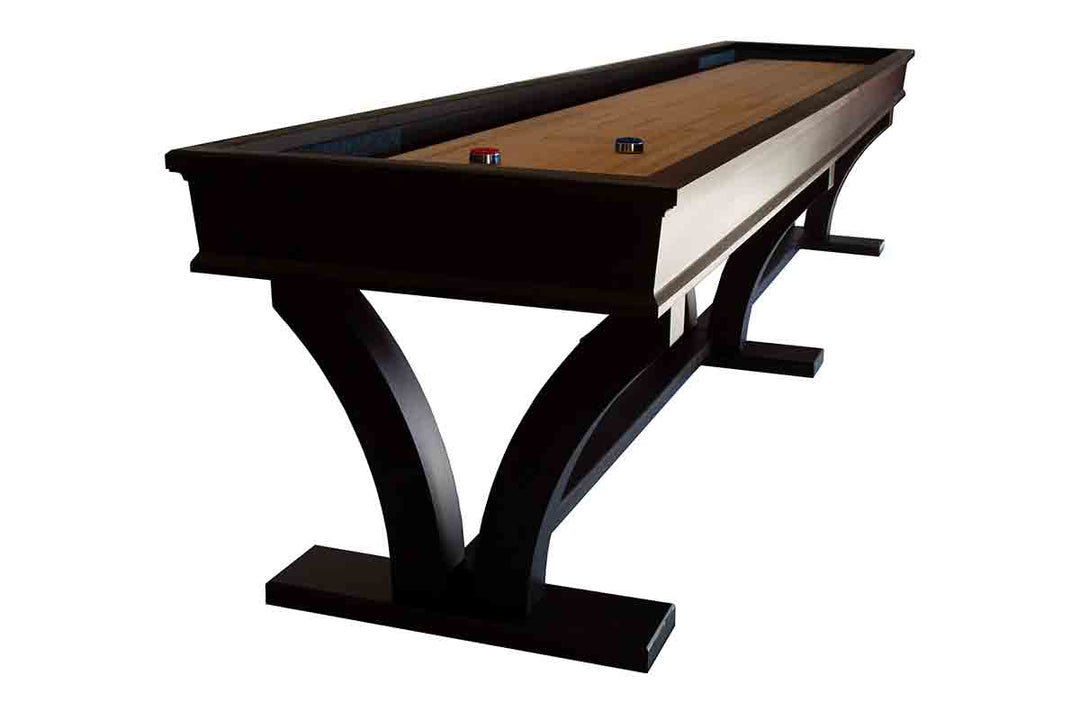 12' Veneto Tulipwood Shuffleboard Table Mocha