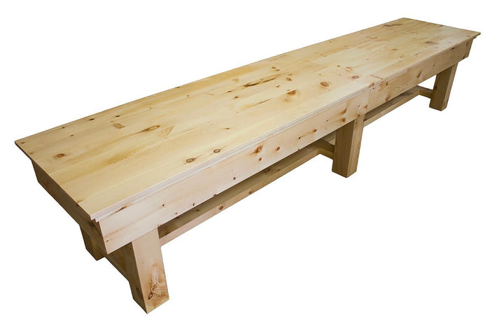 Shuffleboard Dining Top Solid Pine Alder Tulipwood or Red Oak  14 Foot