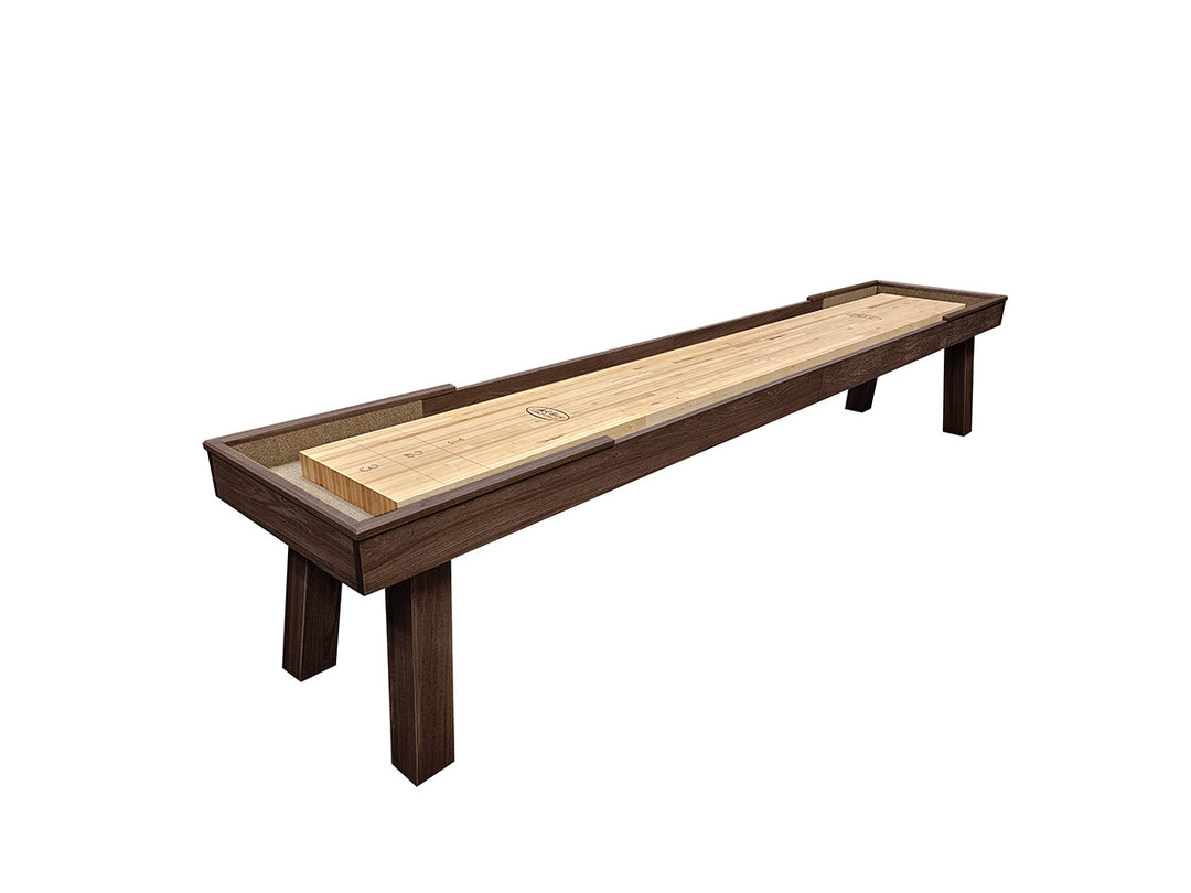 12' Ludington Shuffleboard Tulipwood Walnut 2" Board